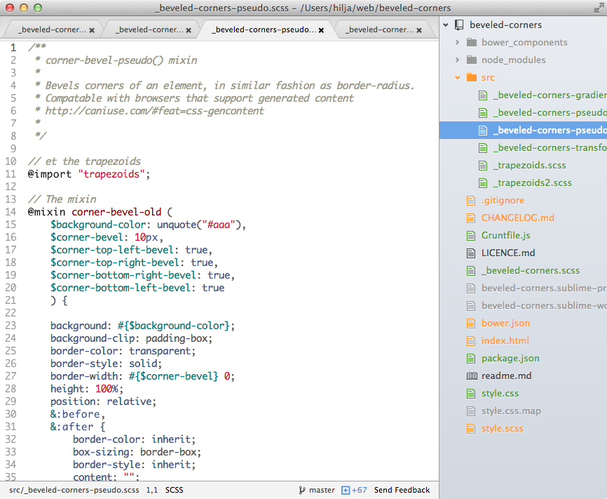 GitHub Atom editor with the light theme one